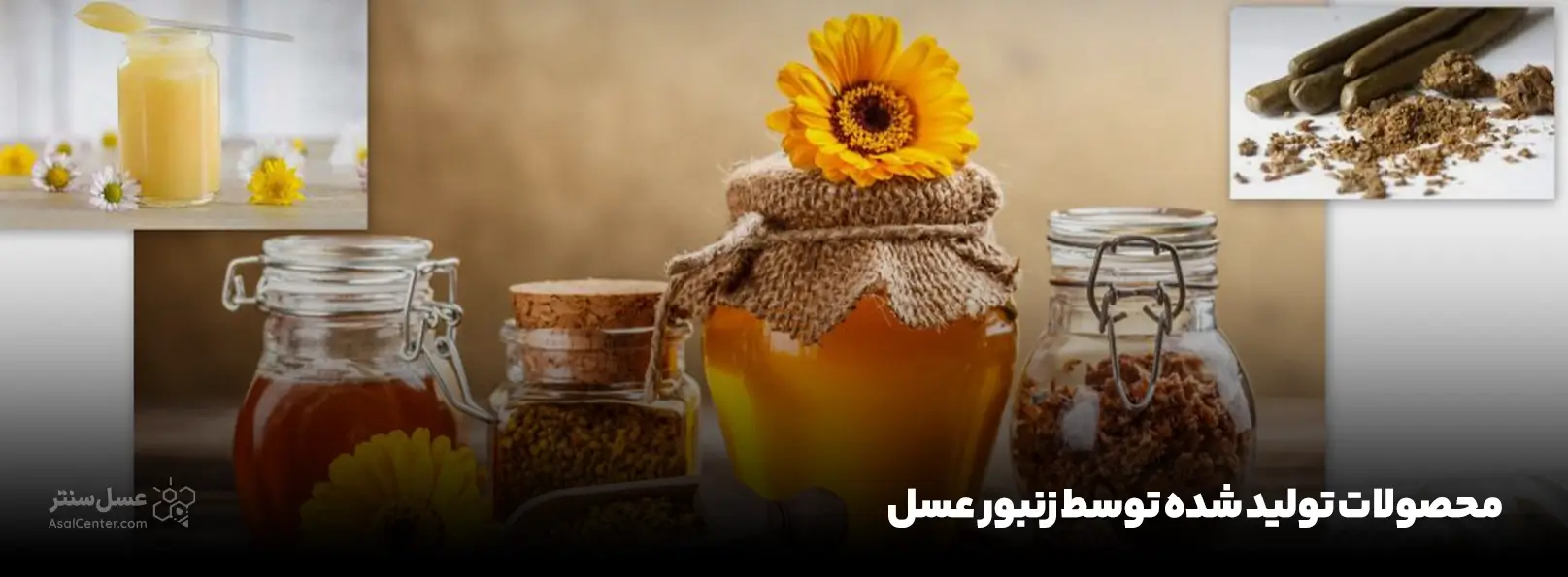محصولات تولید شده توسط زنبور عسل